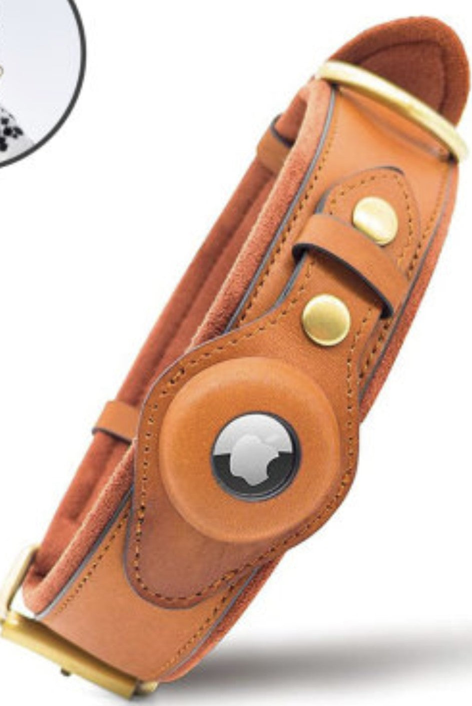 TassNord™ Premium AirTag-halsband i äkta läder