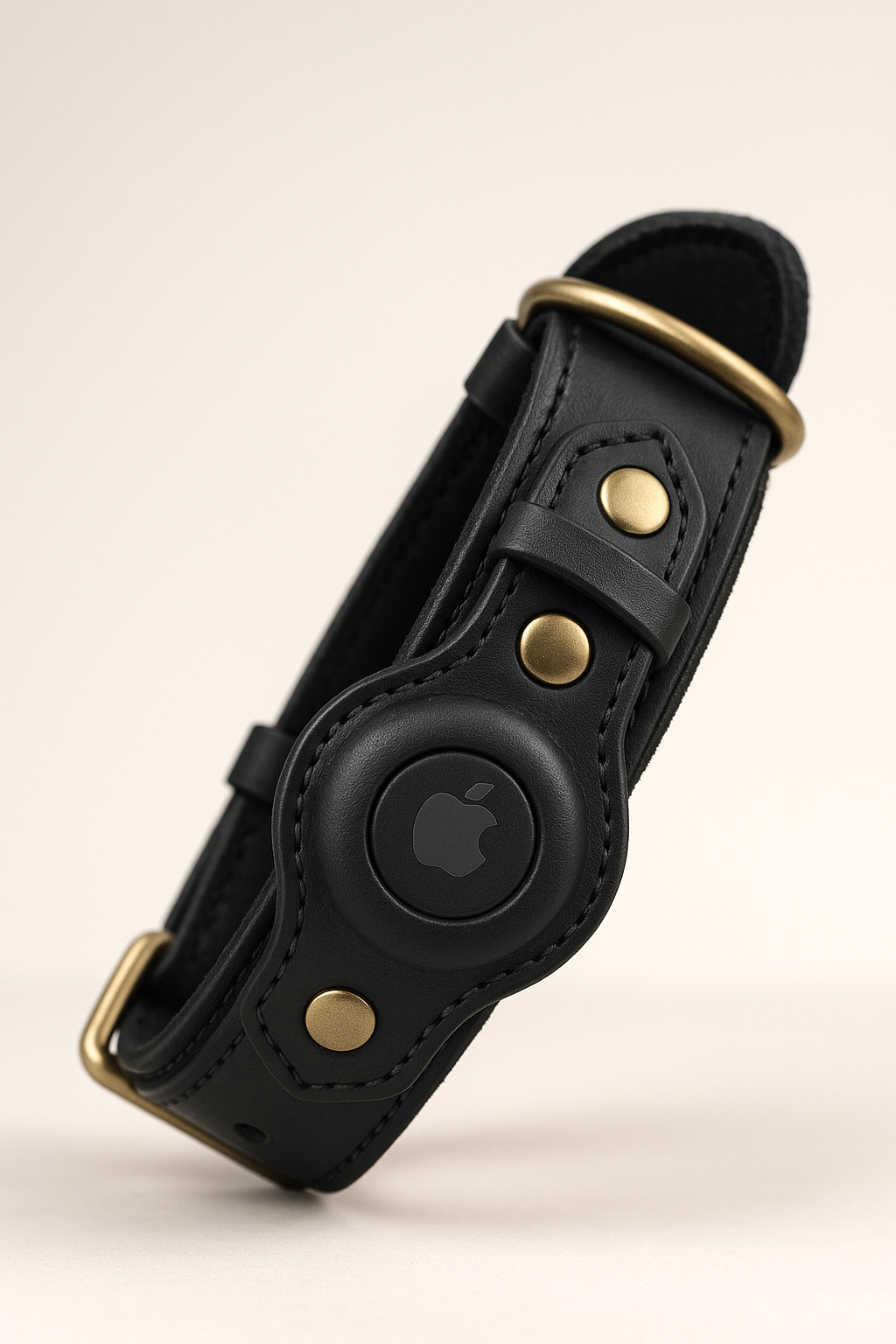 TassNord™ Premium AirTag-halsband i äkta läder