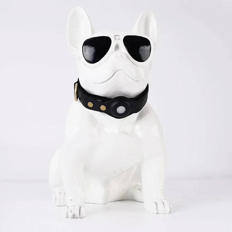 TassNord™ Premium AirTag-halsband i äkta läder